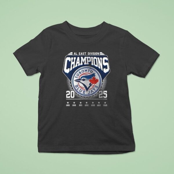 Toronto Blue Jays Al East Division Champions Name Roster Logo T Shirt