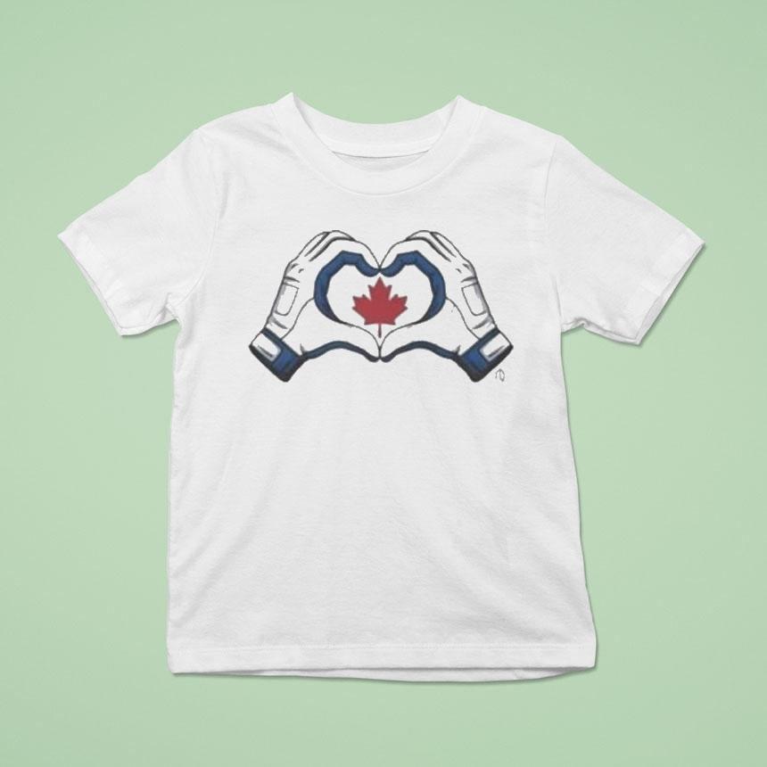 Toronto Blue Jays Canada Heart Hands T Shirt Toronto Blue Jays Canada Heart Hands T Shirt