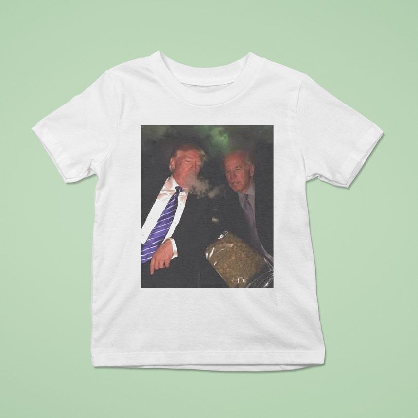 Trump And Biden Smoking Weed T Shirt Trump And Biden Smoking Weed T Shirt