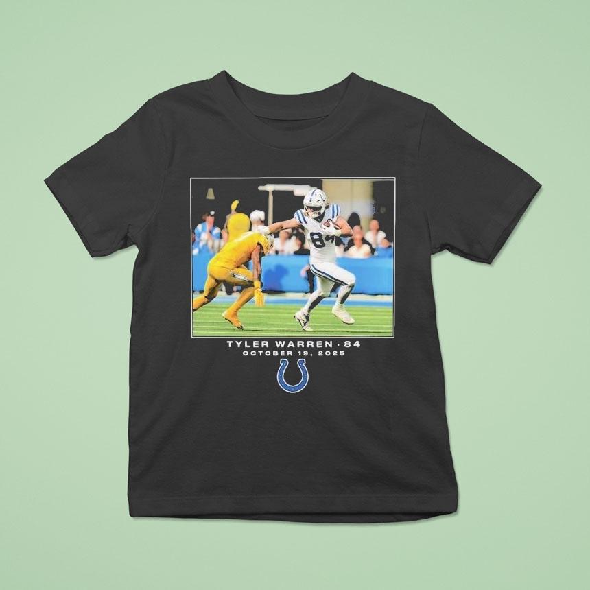Tyler Warren Indianapolis Colts October Nfl Flash Features Week T Shirt Tyler Warren Indianapolis Colts October Nfl Flash Features Week T Shirt