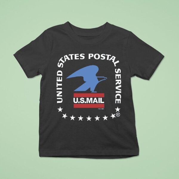 United States Postal Service Us Mail Eagle Logo T Shirt