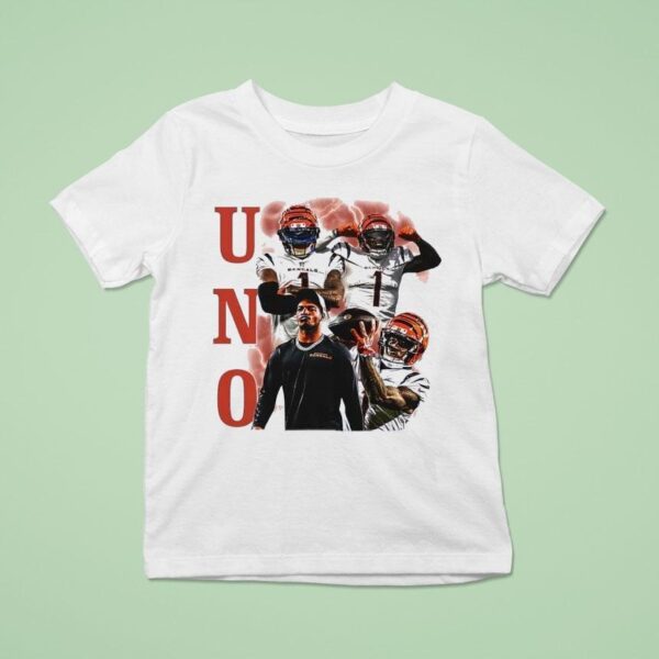 Uno Ja Marr Chase Cincinnati Bengals Football T Shirt