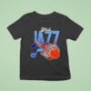 Utah Jazz On Fire Nba Basketball T Shirt