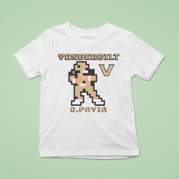 Vanderbilt Auctioning Diego Pavia Football T Shirt