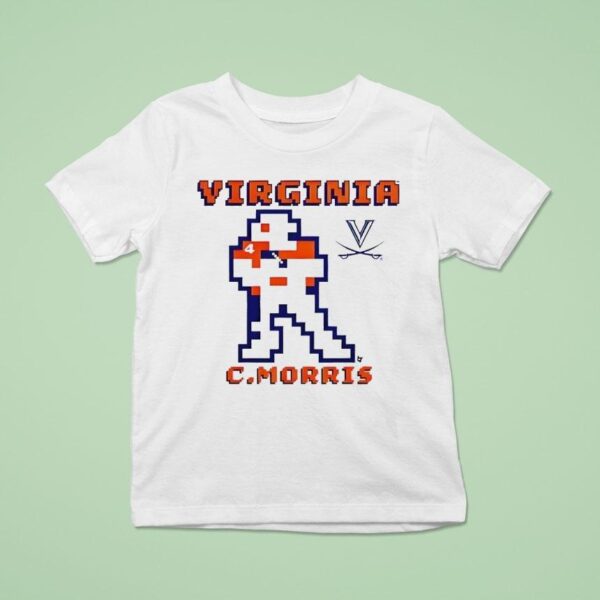 Virginia Cavaliers Chandler Morris Retro Baller Football T Shirt