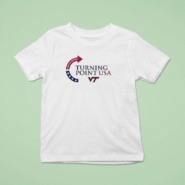 Virginia Tech X Turning Point Usa Charlie Kirk T Shirt