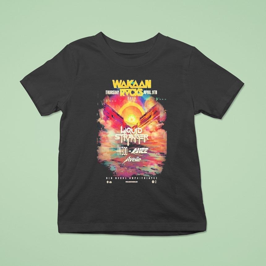 Wakaan Rocks Morrison Co Apr Red Rocks Amphitheater Tour T Shirt Wakaan Rocks Morrison Co Apr Red Rocks Amphitheater Tour T Shirt