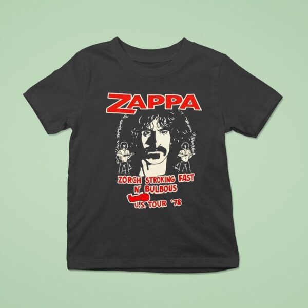Zappa Zorgh Stroking Fast N Bulbous Us Tour T Shirt