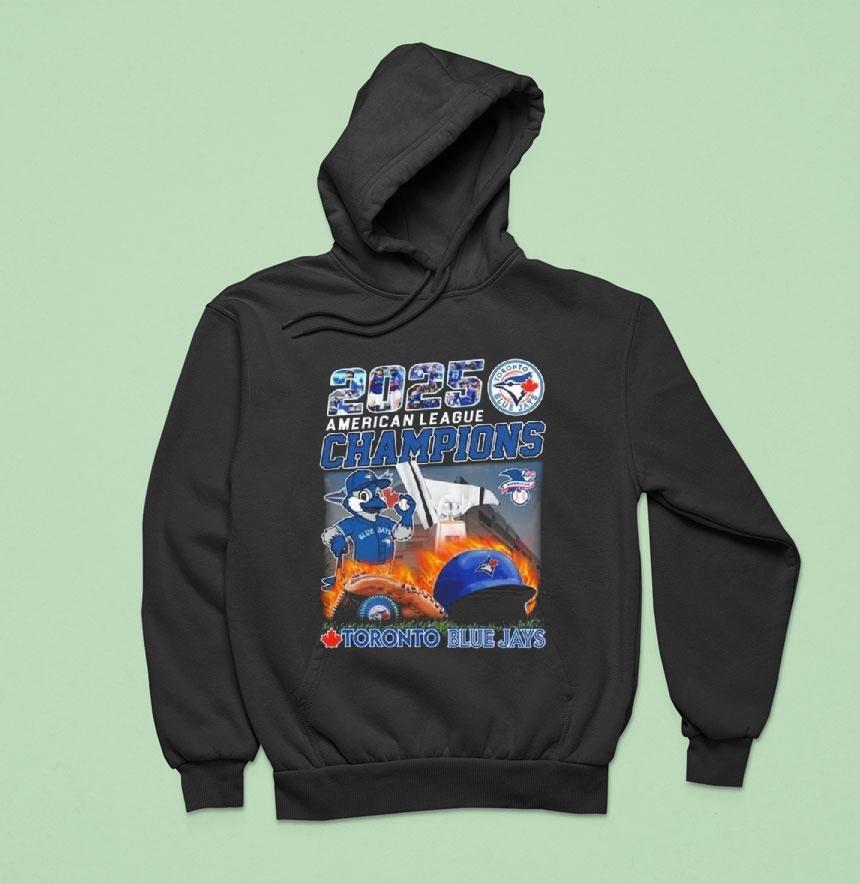 American League Champions Mascot Toronto Blue Jays Hoodie American League Champions Mascot Toronto Blue Jays Hoodie