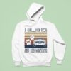A Girl Her Dog And Her Mustang Vintage Hoodie