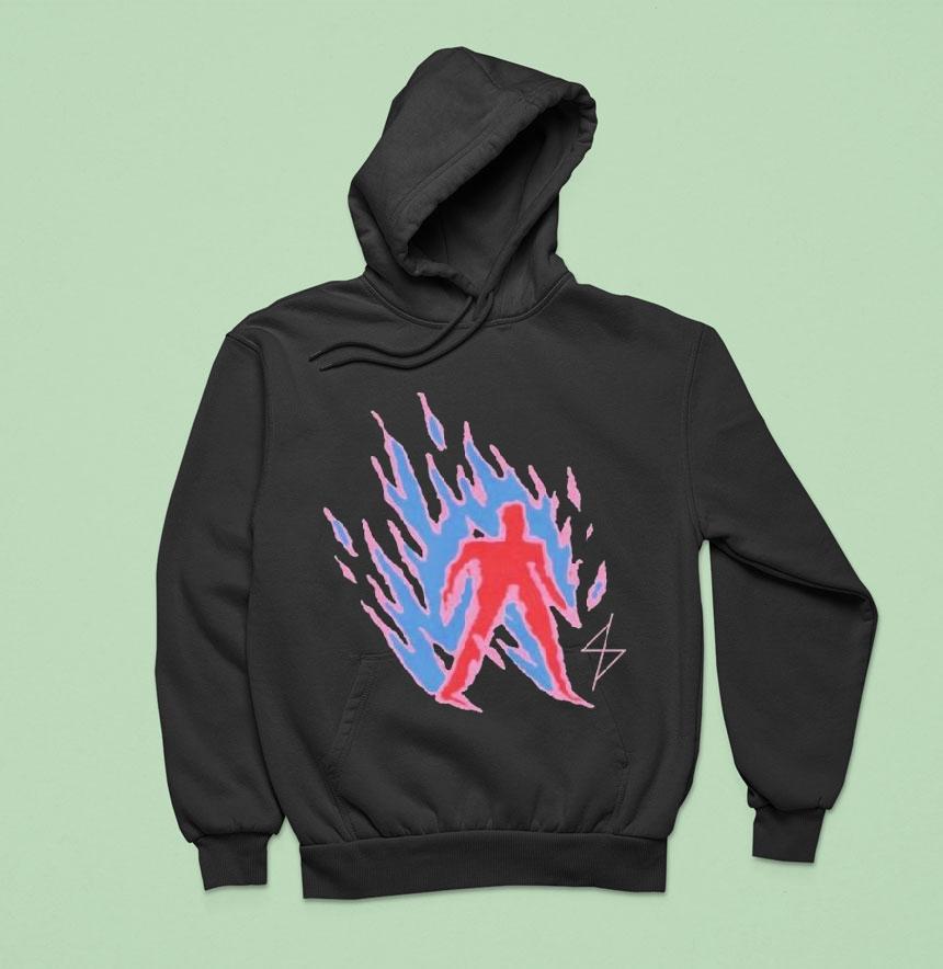 Angel Du T Man Of Fire Hoodie Angel Du T Man Of Fire Hoodie