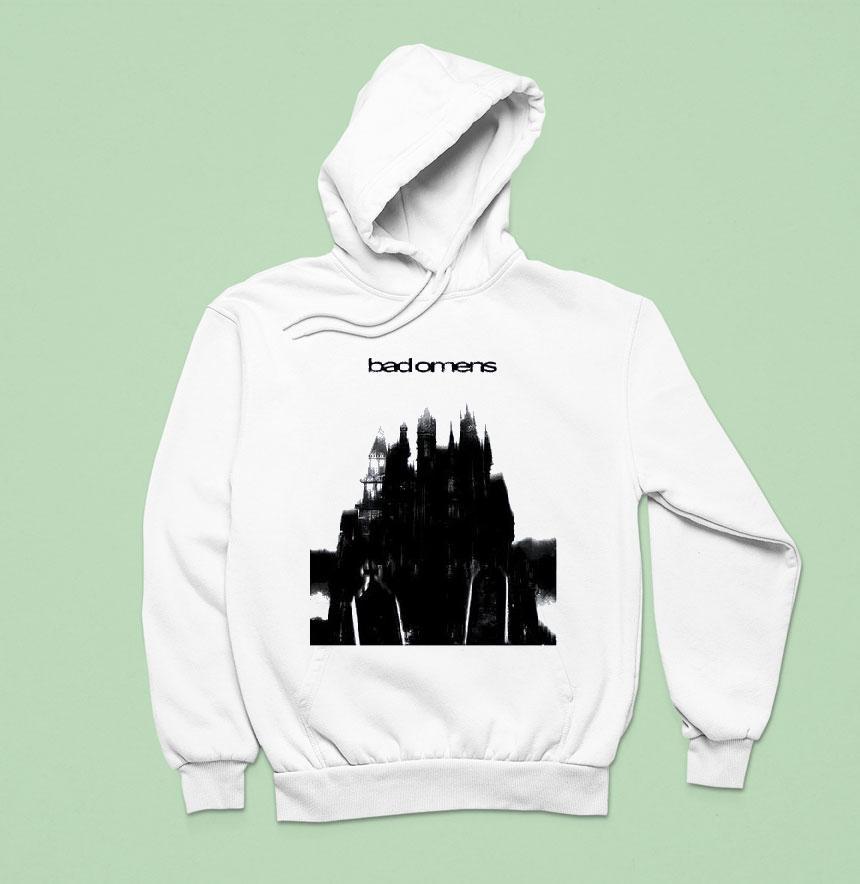 Bad Omens Blurred Castle Hoodie Bad Omens Blurred Castle Hoodie
