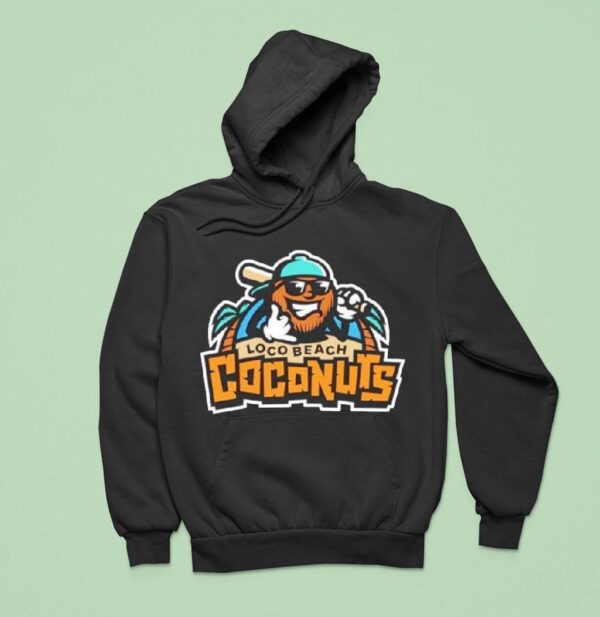 Banana Ball Team Loco Beach Coconuts Logo Hoodie