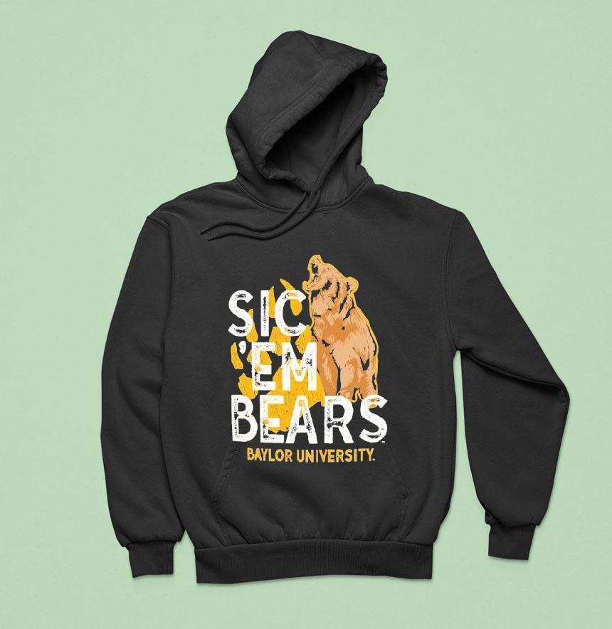 Baylor Bears Olive Sic Em Bears Roar University Logo Hoodie Baylor Bears Olive Sic Em Bears Roar University Logo Hoodie