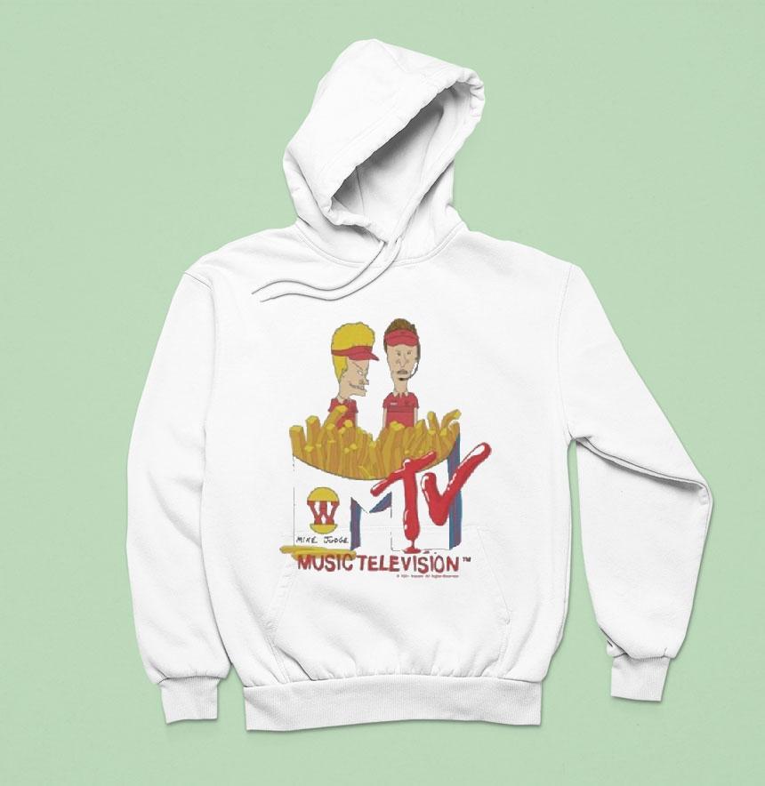 Beavis And Butt Head Mike Judge Music Television Burger World Hoodie Beavis And Butt Head Mike Judge Music Television Burger World Hoodie