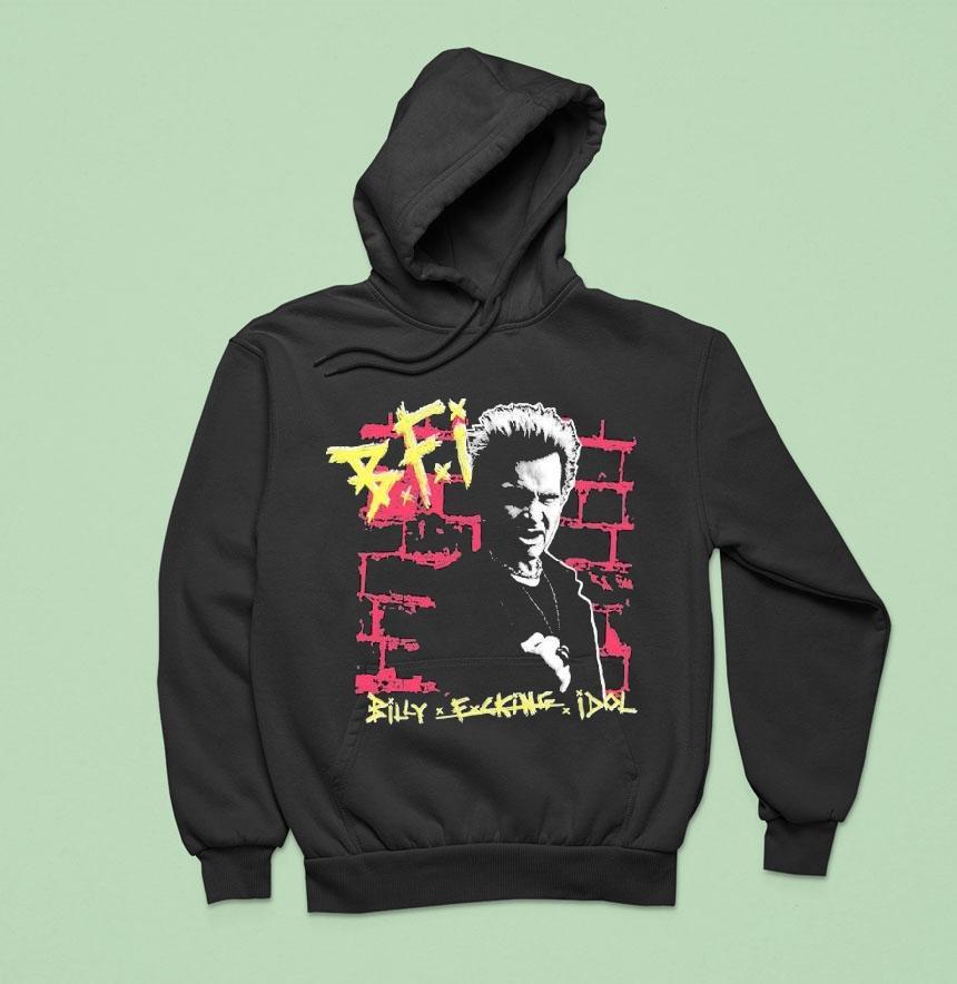 Billy Idol Bfi Billy Fucking Idol Brick Hoodie Billy Idol Bfi Billy Fucking Idol Brick Hoodie
