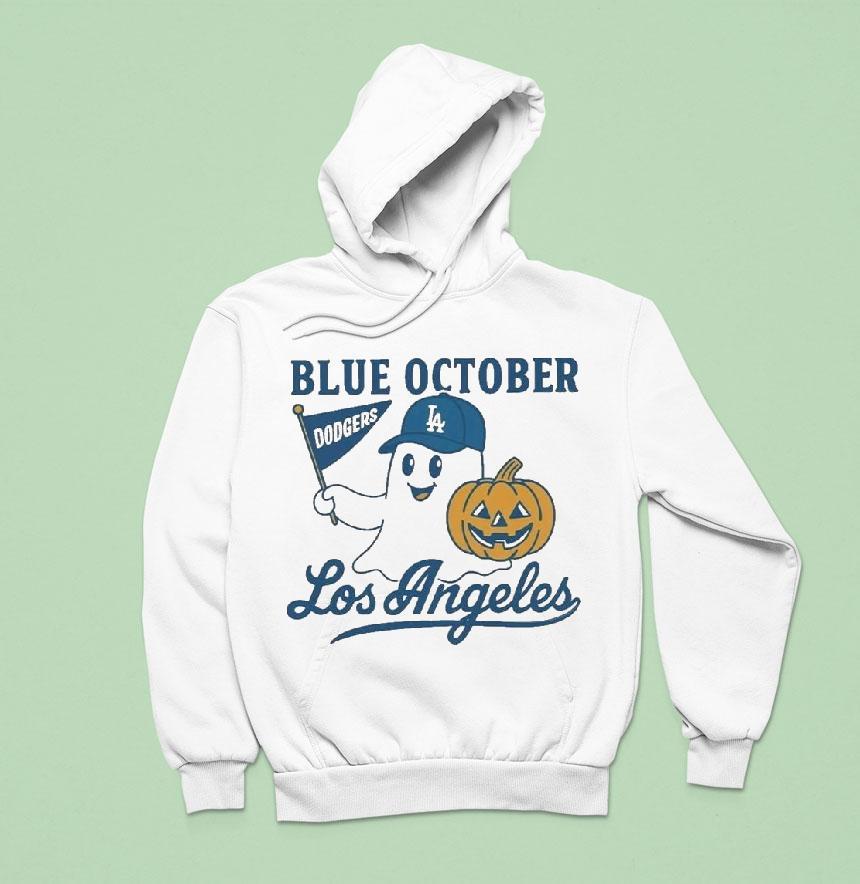 Blue October Ghost Dodgers Hoodie Blue October Ghost Dodgers Hoodie