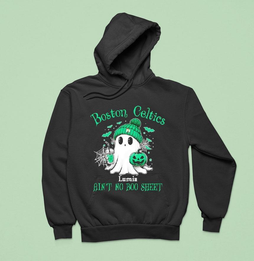 Boston Celtics Halloween Ghost Lumia Ain T No Boo Shee Hoodie Boston Celtics Halloween Ghost Lumia Ain T No Boo Shee Hoodie