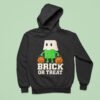 Building Bricks Halloween Brick Or Treat Ghost Builder Funny Hoodie