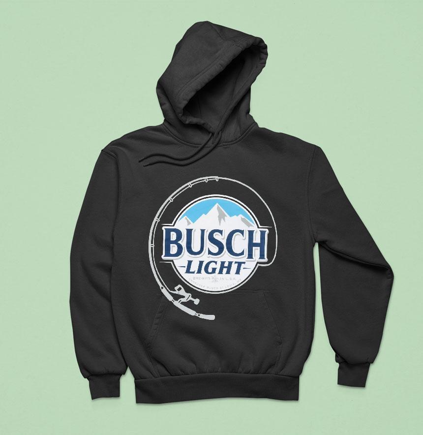 Busch Light Fishing Pole Hoodie Busch Light Fishing Pole Hoodie