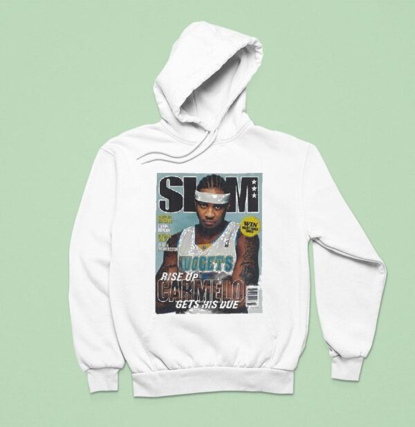 Carmelo Anthony Rise Up Gets His Due Slam Cover Hoodie