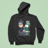 Charlie Brown Dallas Cowboys And Snoopy Dallas Stars Skyline Hoodie