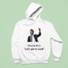 Charlie Kirk Let S Get To Work Thumb Hoodie