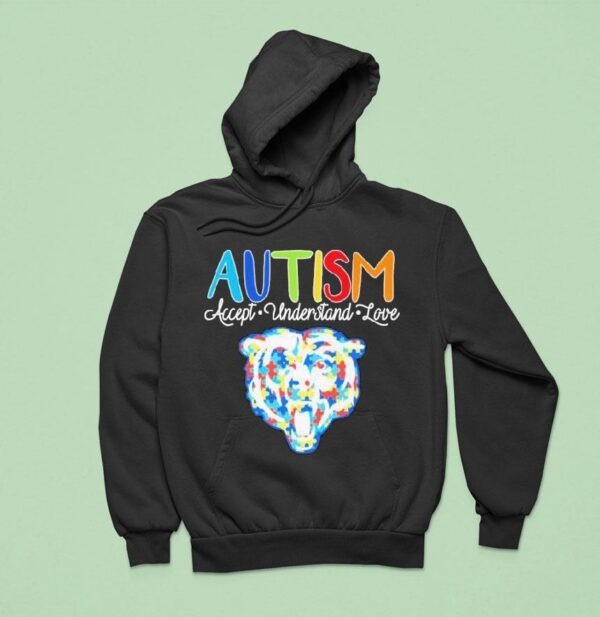 Chicago Bears Autism Accept Understand Love Hoodie