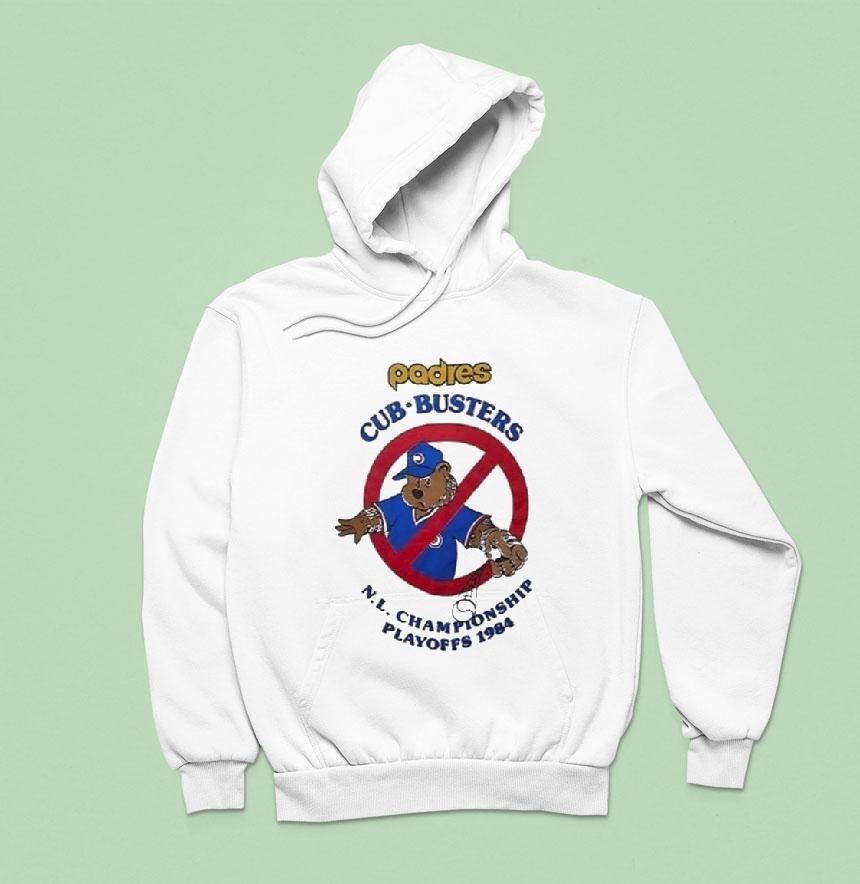 Chicago Cubs Padres Cub Busters Nl Championship Playoff Masco Hoodie Chicago Cubs Padres Cub Busters Nl Championship Playoff Masco Hoodie