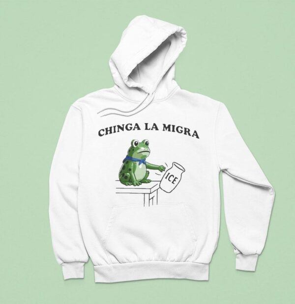 Chinga La Migra Portland Frog Abolish Ice Fascism Protes Hoodie