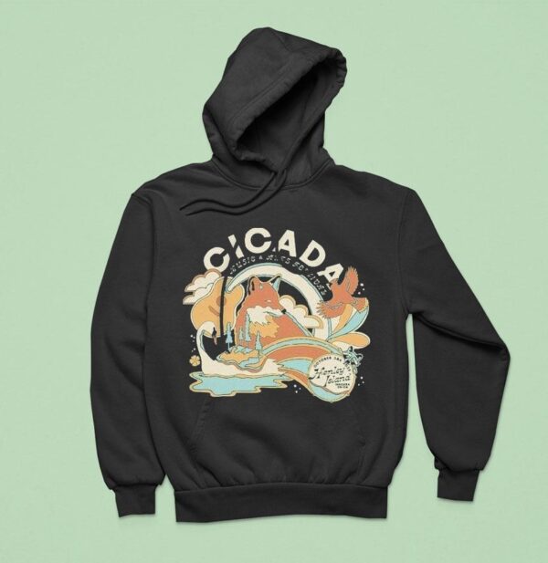 Cicada Fest Hanley Island Niagara On Ca Fox Bird October Hoodie