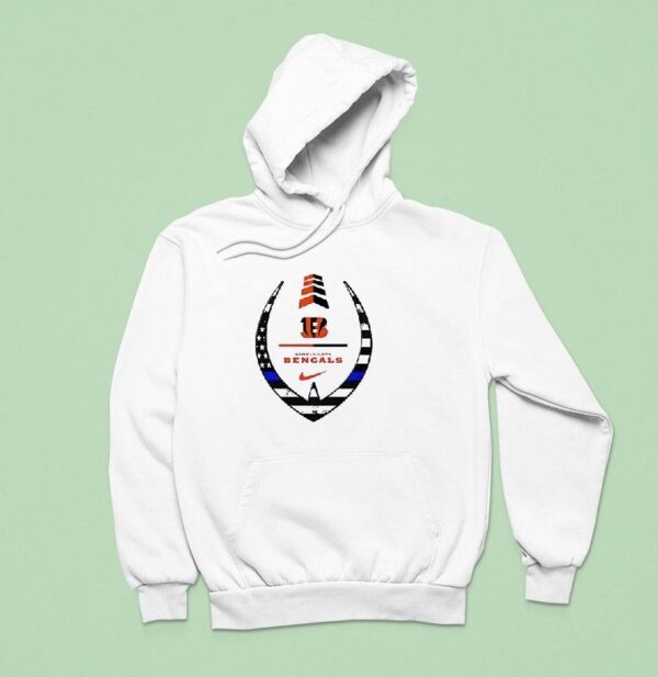 Cincinnati Bengals Police Law Enforcement Appreciation Day Logo Hoodie