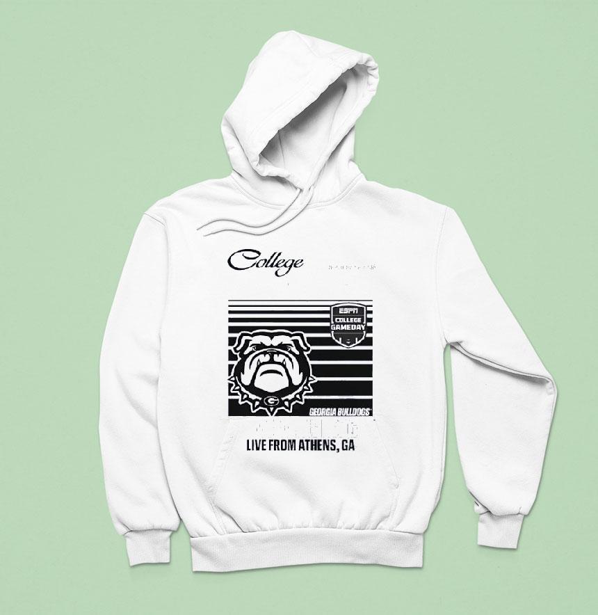 College Gameday Georgia Mascot University Live From Athens Ga Hoodie College Gameday Georgia Mascot University Live From Athens Ga Hoodie