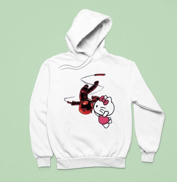 Daredevil Hello Kitty Kissing Hoodie