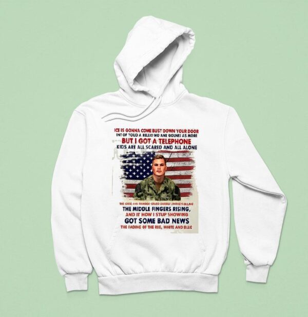 Fuck I C E American Soldier Protes Hoodie