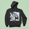 Half Face Blades Bear Hoodie