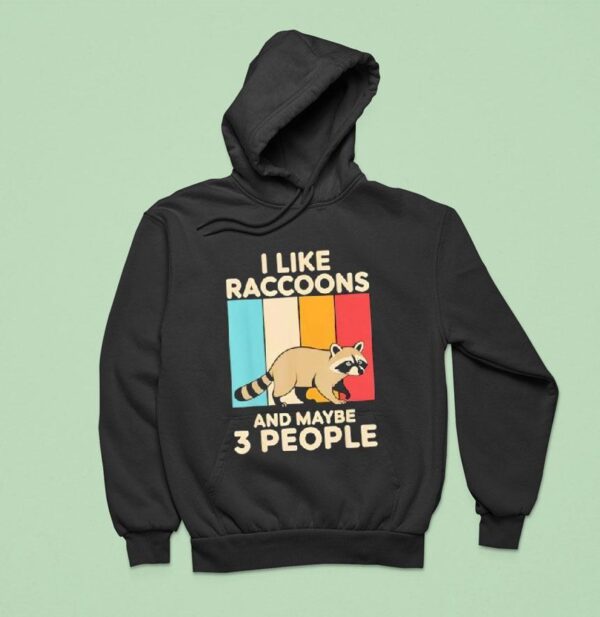 I Like Racoon Lover And Maybe People Vintage Hoodie