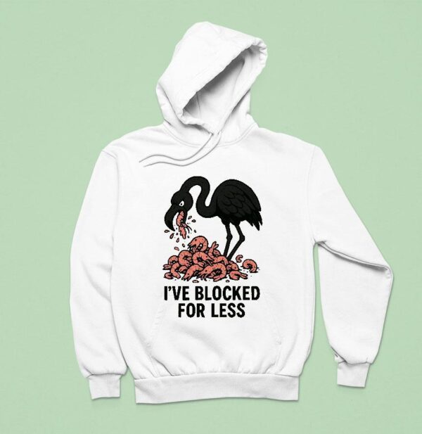 I Ve Blocked For Less Flamingo Edition Hoodie