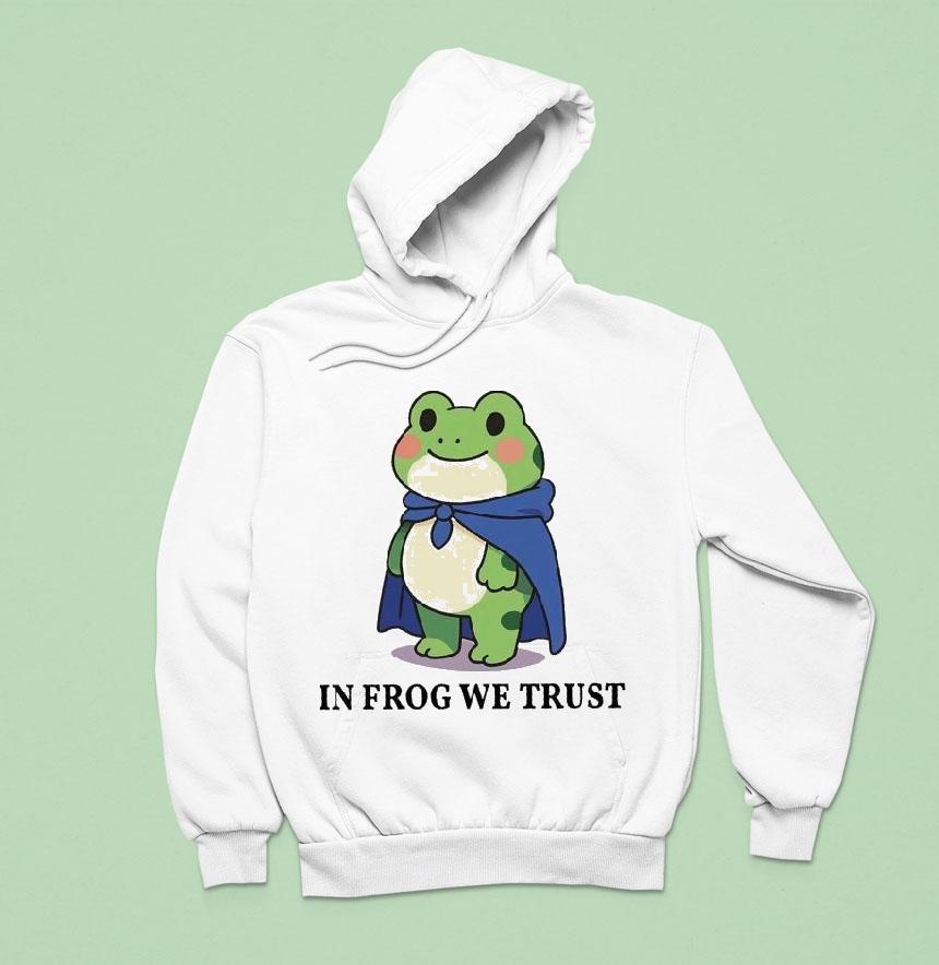 In Frog We Trust Frog Portland Ice Anti Fascism Protes Hoodie In Frog We Trust Frog Portland Ice Anti Fascism Protes Hoodie