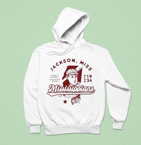 Jackson Mississippians Mississippi Class C Baseball East Dixie League Hoodie