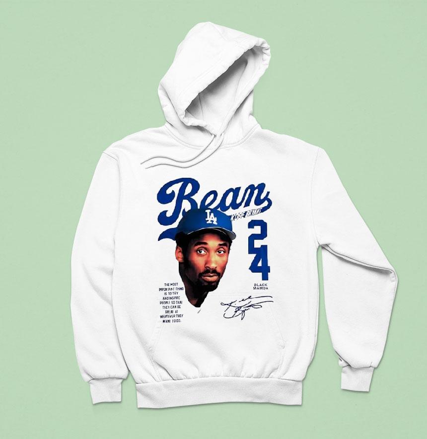 Kobe Bryant Puka Nacua Wears Bean Los Angeles Dodgers Hoodie Kobe Bryant Puka Nacua Wears Bean Los Angeles Dodgers Hoodie
