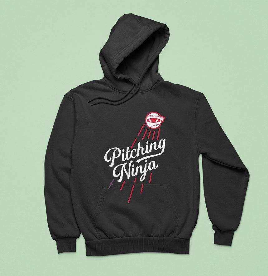 Los Angeles Dodgers Pitching Ninja Mlb La Baseball Hoodie Los Angeles Dodgers Pitching Ninja Mlb La Baseball Hoodie