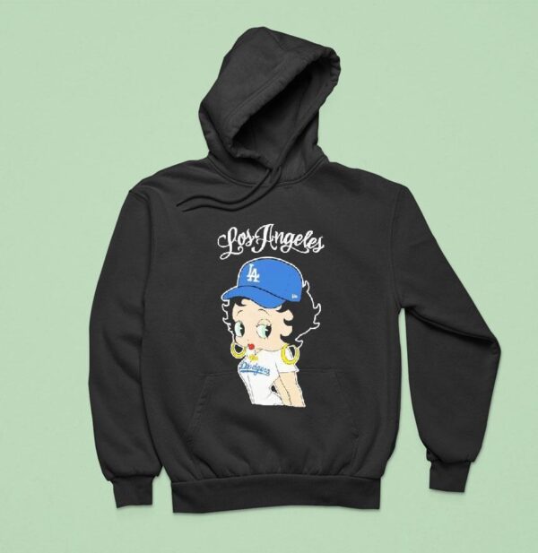 Los Angeles Dodgers X Bella Dona Betty Boop Mlb Hoodie