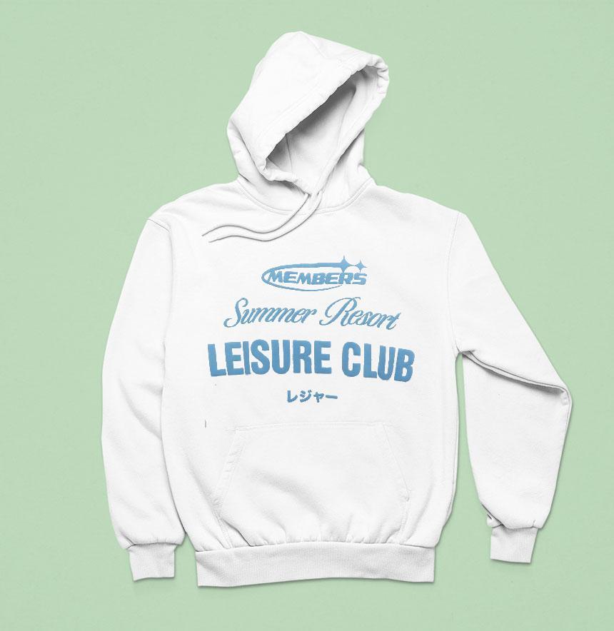 Members Summer Resort Leisure Club Hoodie Members Summer Resort Leisure Club Hoodie