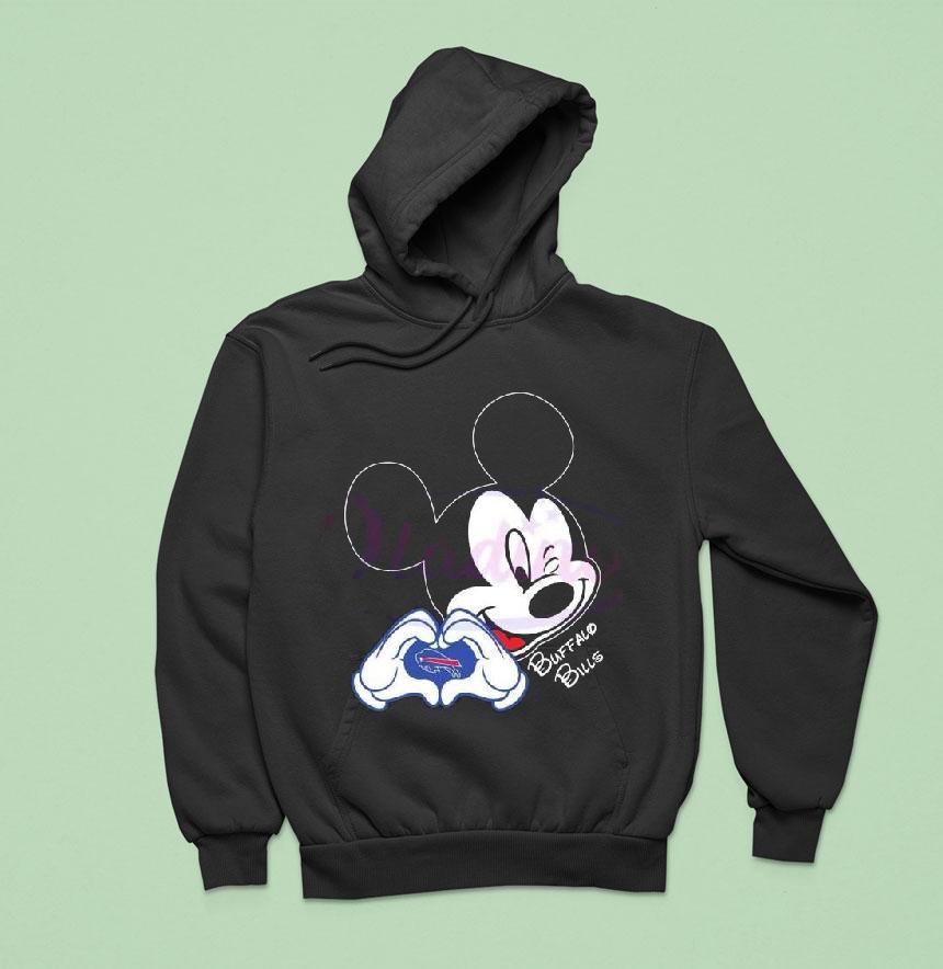 Mickey Mouse Love Buffalo Bills Nfl Hoodie Mickey Mouse Love Buffalo Bills Nfl Hoodie