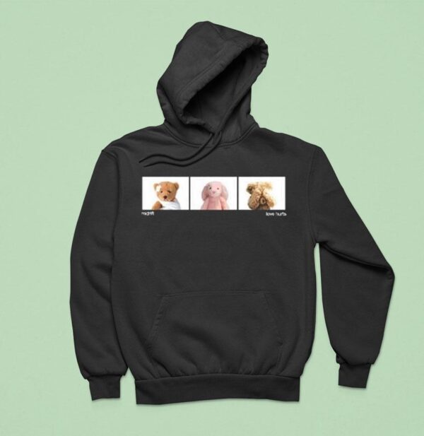 Midrift Love Hurts Black Hoodie