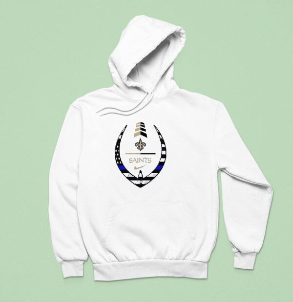 New Orleans Saints Police Law Enforcement Appreciation Day Logo Hoodie