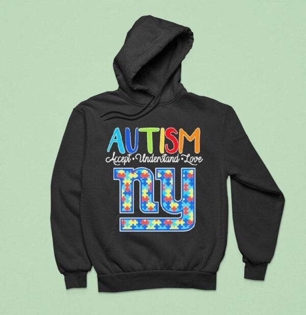 New York Giants Autism Accept Understand Love Hoodie