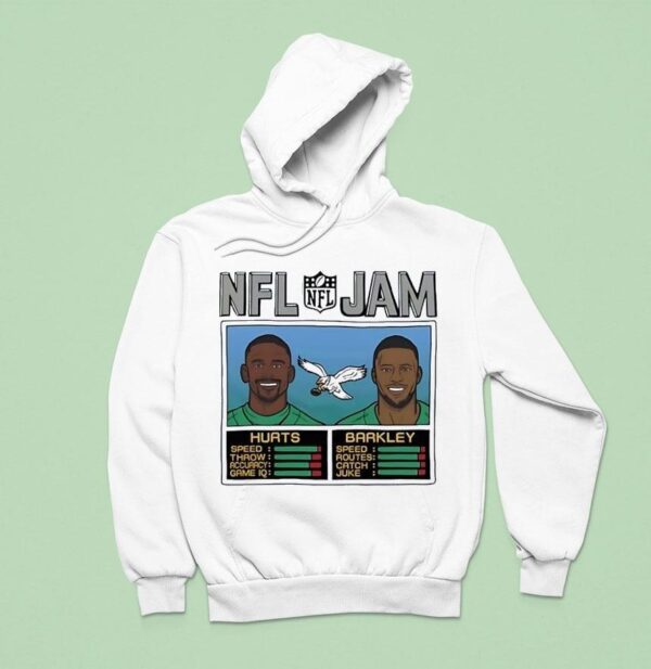 Nfl Jam Jalen Hurts And Saquon Barkley Philadelphia Eagles Football Hoodie