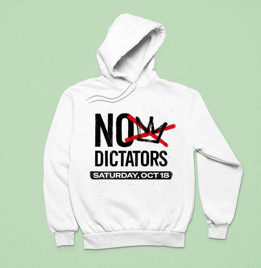 No Kings October Th National Day Of Action Hoodie No Kings October Th National Day Of Action Hoodie